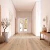 Oak parquet Thede & Witte Boston, knotty, brushed, white oiled, 1-strip, 2200 x 220 x 15 mm – 2