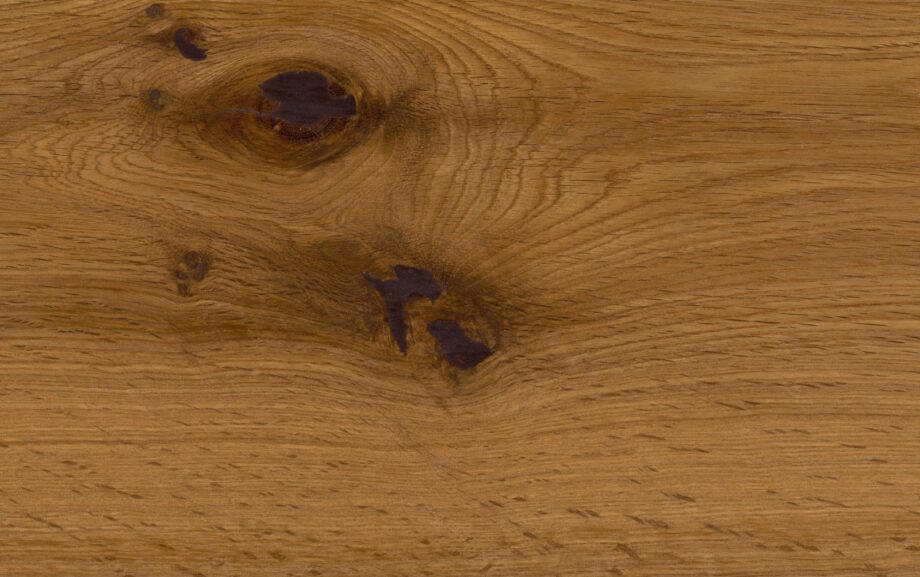 Oak parquet Thede & Witte Boston, rustic knotty, smoked, brushed, oiled, 1-strip, 1900 x 189 x 14 mm – 3