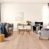 Oak parquet Thede & Witte Boston S, knotty, brushed, white oiled, 1-strip, 1860 x 148 x 10 mm – 2