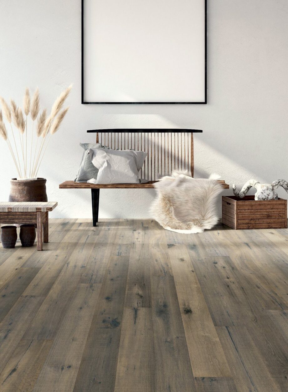 Oak parquet Thede & Witte Boston Vintage, Bluegrey, grey oiled, 1-strip, 1860 x 189 x 15 mm – view 2 Oak parquet Thede & Witte Boston Vintage, Bluegrey, grey oiled, 1-strip, 1860 x 189 x 15 mm – 2