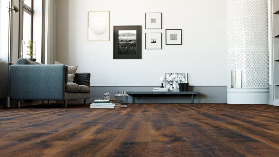 Oak parquet Thede & Witte Boston Vintage, Darkbrown, oiled, 1-strip, 1860 x 189 x 15 mm – 2