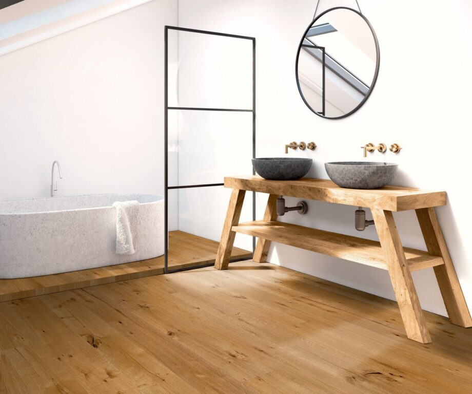 Oak parquet Thede & Witte Boston Vintage, Natural, nature, oiled, 1-strip, 1860 x 189 x 15 mm – 2