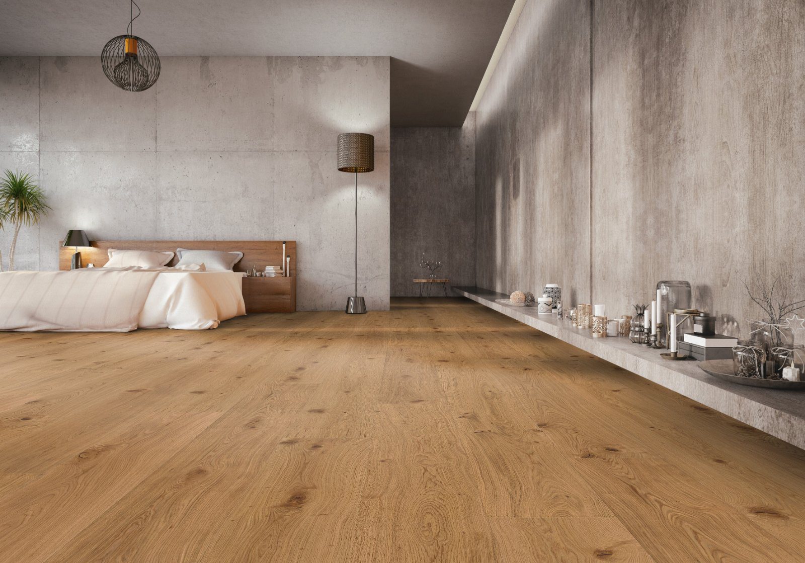 Oak parquet Thede & Witte Boston XL, Authentic, oiled, 1-strip, 2200 x 260 x 15 mm – 2