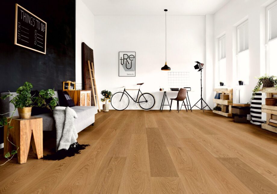 Oak parquet Thede & Witte Boston XL, nature, brushed, oiled, 1-strip, 2200 x 260 x 15 mm – 2