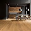 Oak parquet Thede & Witte Boston XL, knotty, brushed, light white oiled, 1-strip, 2200 x 260 x 15 mm – 2
