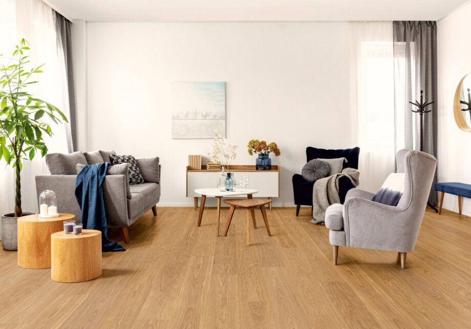 Oak parquet Thede & Witte Euro, nature, brushed, oiled, 1-strip, 2230 x 194 x 14 mm – 2