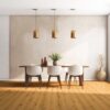Oak parquet Thede & Witte Euro, knotty, brushed, matt lacquered, 1-strip, 2230 x 194 x 14 mm – 2