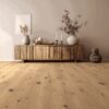 Oak parquet Thede & Witte Euro, rustic knotty, brushed, oiled, rough appearance, 1-strip, 2230 x 194 x 14 mm – 2