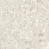 Terrazzo effect matt porcelain floor tile Tau Clemon Ivory, 60x60 and 60x120 cm, ivory, R10, rectified