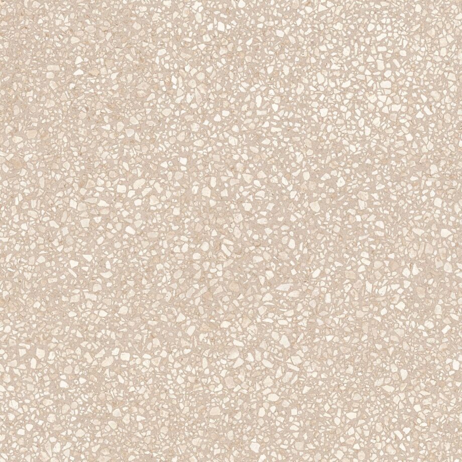 Terrazzo effect matt porcelain floor tile Tau Portobello Sand, 60×60 cm, 9 mm, sand beige, R10, rectified Terrazzo effect matt porcelain floor tile Tau Portobello Sand, 60x60 cm, 9 mm, sand beige, R10, rectified