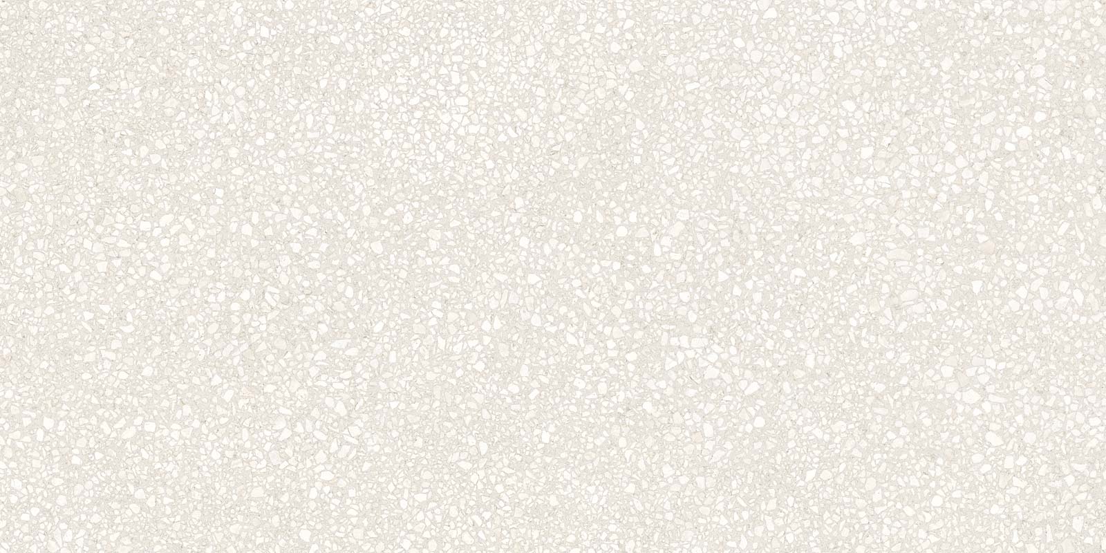 Terrazzo effect matt porcelain floor tile Tau Portobello White, 60x120 cm, white, R10, rectified