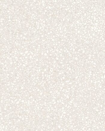 Terrazzo effect matt porcelain floor tile Tau Portobello White, 60x60 cm, 9 mm, white, R10, rectified