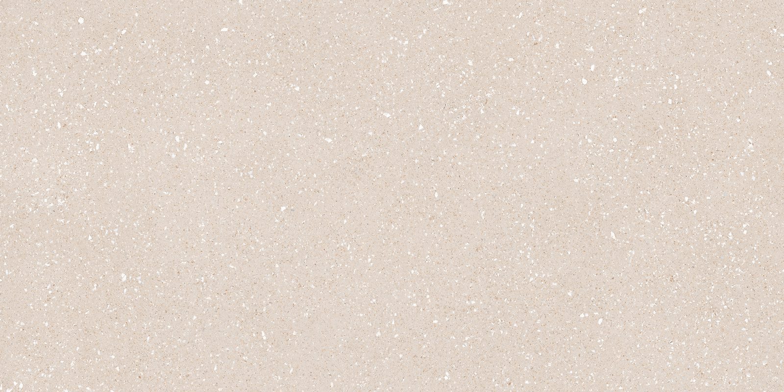 Terrazzo effect matt porcelain floor tile Tau Sassy Cream, 60x120 cm, 10.5 mm, cream, R10, rectified