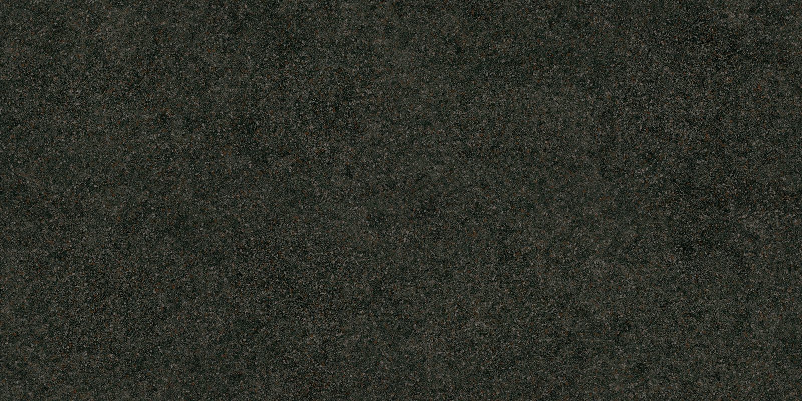 Terrazzo effect matt porcelain floor tile Tau Tornares Teide Black, 60x120 cm, 10.5 mm, black, rectified