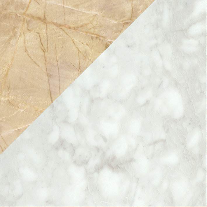 Terrazzo effect porcelain floor tile ABK Play Marble White, 20x20 cm, 8.5 mm, matt (nat.)