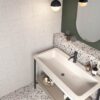 Terrazzo effect porcelain floor tile ABK Play 20×20 8.5 matt (nat.) – view 3 Terrazzo effect porcelain floor tile ABK Play Dots White, 20x20 cm, 8.5 mm, matt (nat.) – 3