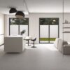 Terrazzo effect matt porcelain floor tile Tau Sassy Silver, silver grey, R10, rectified – view 2 Terrazzo effect matt porcelain floor tile Tau Sassy Silver, 60x120 cm, 10.5 mm, silver grey, R10, rectified – 2