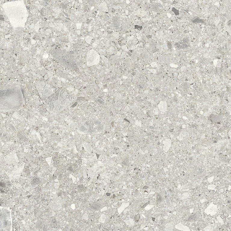 Keramisk terrassplatta i terrazzolook Terrazzo Stone Cold Grey – terrass