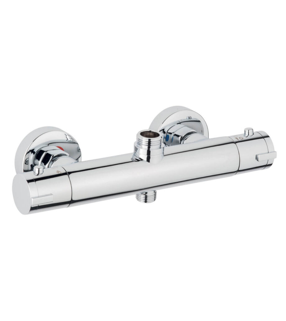 Thermostatic shower mixer Emmevi Piper 45307 for shower column, with diverter, chrome Thermostatic shower mixer Emmevi Piper 45307 for shower column, with diverter