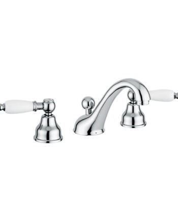 Three-hole basin mixer Emmevi Decò Ceramic 121033 with pop-up waste