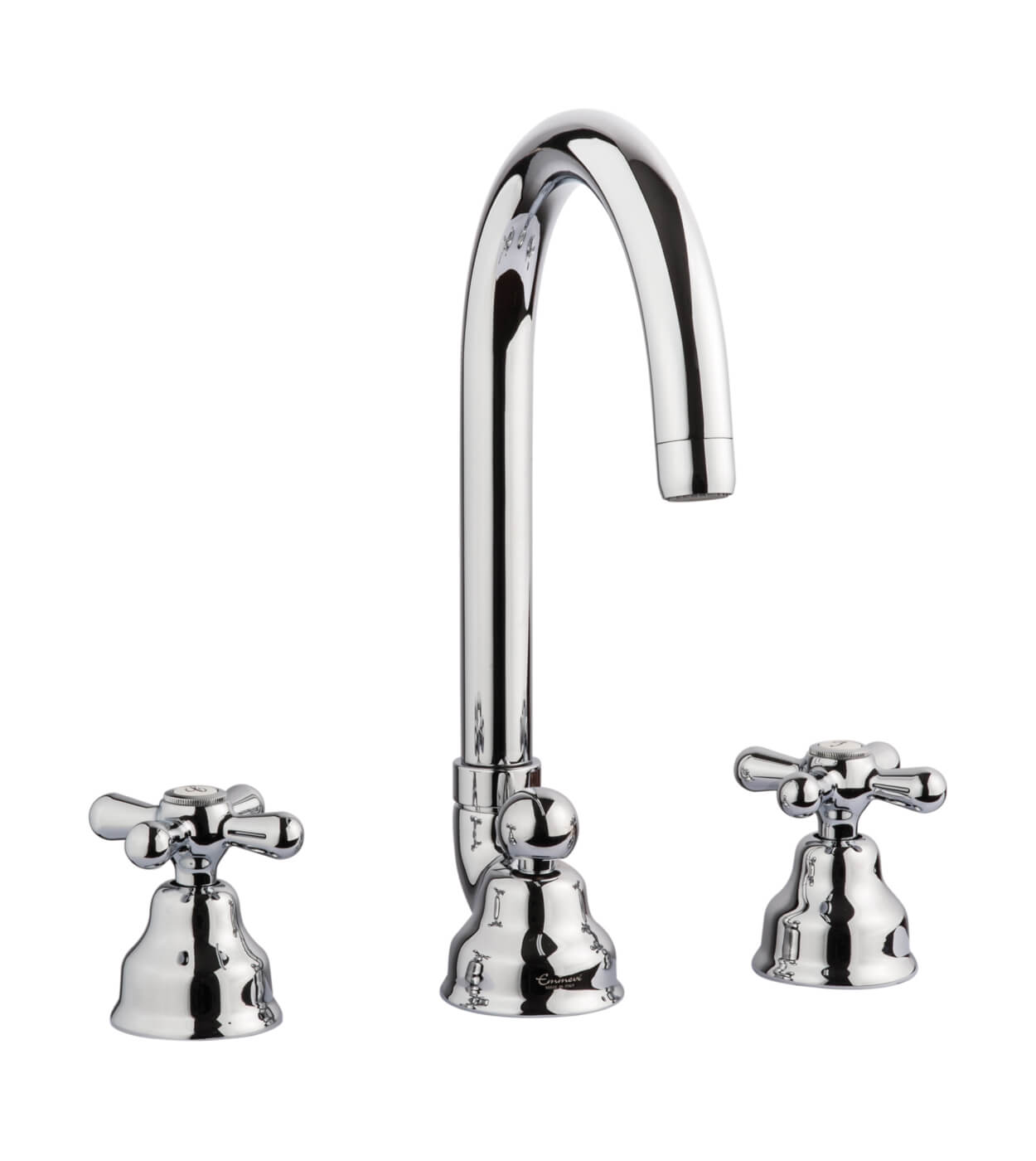 Three-hole basin mixer Emmevi Decò Classic 12043 with pop-up waste