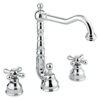 Three-hole basin mixer Emmevi Decò Old 12643 with pop-up waste, chrome Three-hole basin mixer Emmevi Decò Old 12643 with pop-up waste