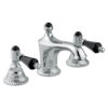 Three-hole basin mixer Emmevi The One Atena 98033 with pop-up waste, chrome, with black crystal Three-hole basin mixer Emmevi The One Atena 98033 with pop-up waste – 3