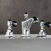 Three-hole basin mixer Emmevi The One Atena 98033 with pop-up waste, chrome, with black crystal Three-hole basin mixer Emmevi The One Atena 98033 with pop-up waste – 4