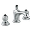 Three-hole basin mixer Emmevi The One Cloe 98033 with pop-up waste, chrome, with black crystal Three-hole basin mixer Emmevi The One Cloe 98033 with pop-up waste – 3