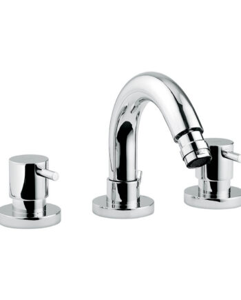Three-hole bidet mixer Emmevi Piper 45034 with pop-up waste