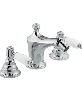 Three-hole bidet mixer Emmevi The One Atena 98044 with pop-up waste