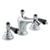 Three-hole bidet mixer Emmevi The One Atena 98044 with pop-up waste, chrome, with black crystal Three-hole bidet mixer Emmevi The One Atena 98044 with pop-up waste – 3