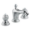 Three-hole bidet mixer Emmevi The One Cloe 98044 with pop-up waste, chrome, with clear crystal Three-hole bidet mixer Emmevi The One Cloe 98044 with pop-up waste – 2