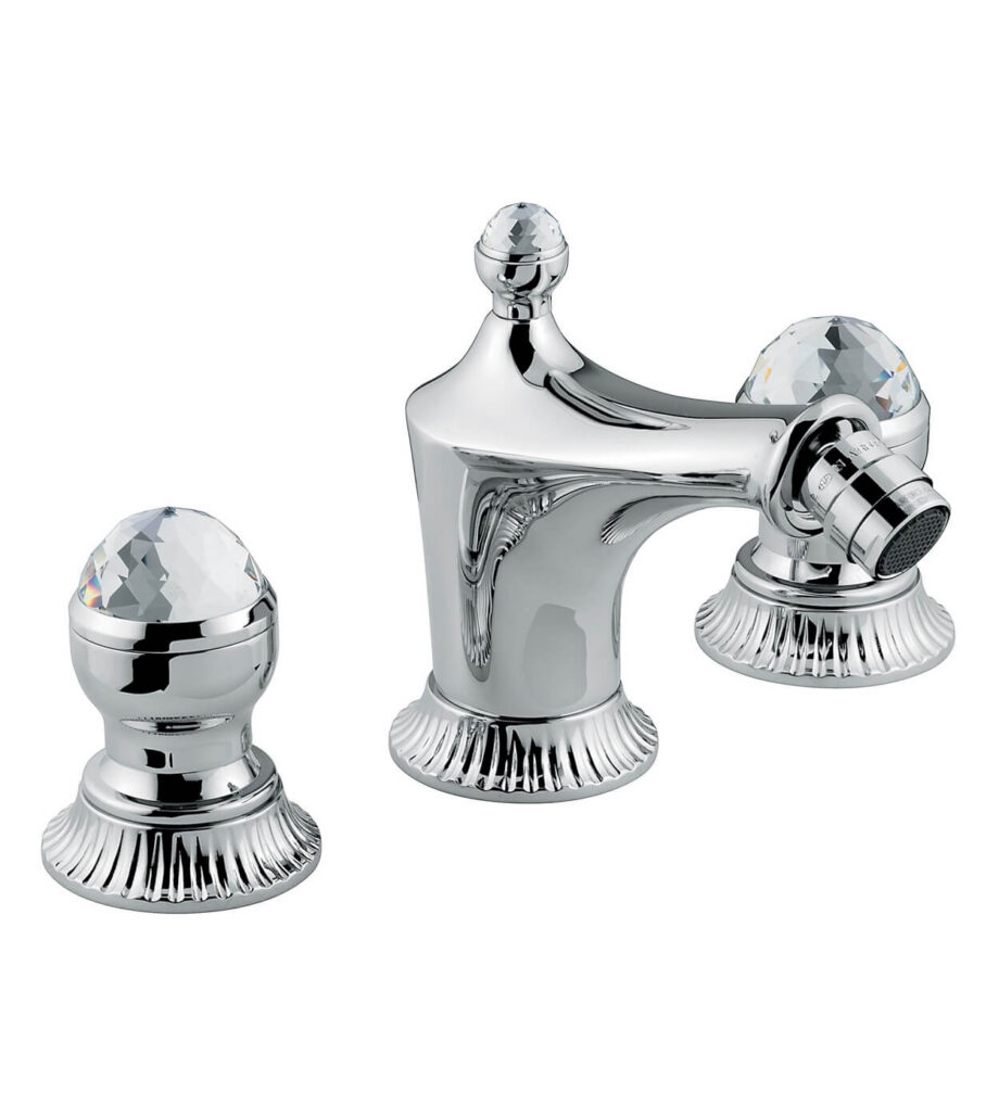 Three-hole bidet mixer Emmevi The One Leda 98044 with pop-up waste – 2