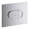 Toilet flush plate, for horizontal installation, Grohe Arena Cosmopolitan, chrome Toilet flush plate, for horizontal installation, Grohe Arena Cosmopolitan, chrome