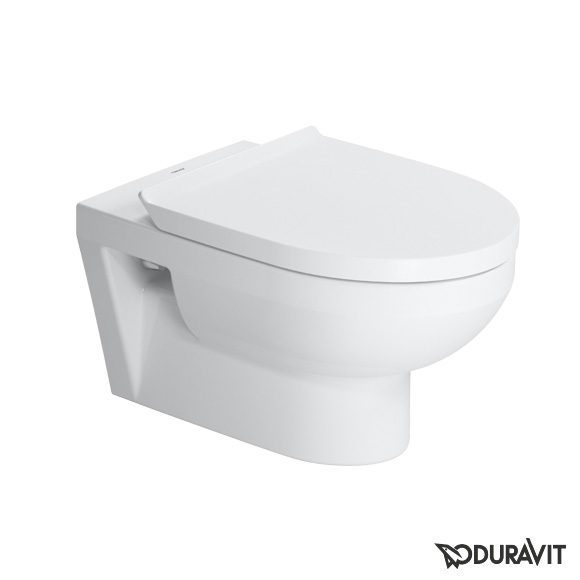 Toilet wall-mounted Duravit DuraStyle Basic Rimless, with soft-close seat