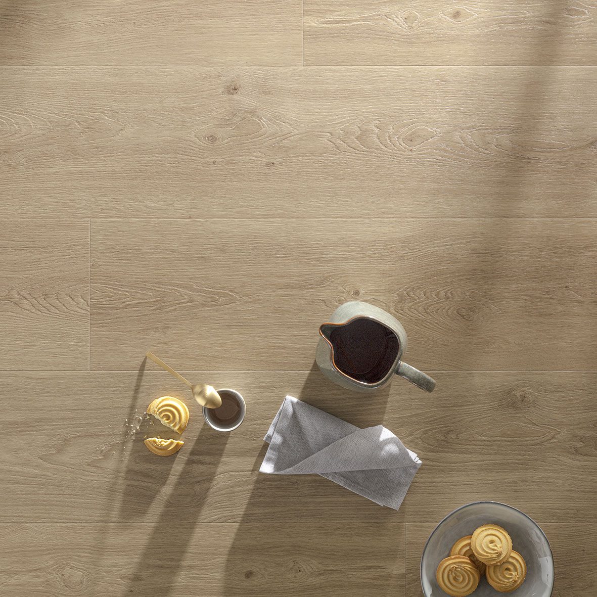 Rigid LVT Vinyl Flooring Floorify Long Plank Champagne F017 – 4