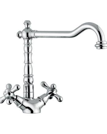 Two-handle kitchen mixer Emmevi Decò Old 12617ND, low pressure