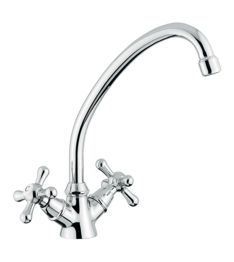 Two-handle kitchen mixer Emmevi Stella 17207, chrome Two-handle kitchen mixer Emmevi Stella 17207