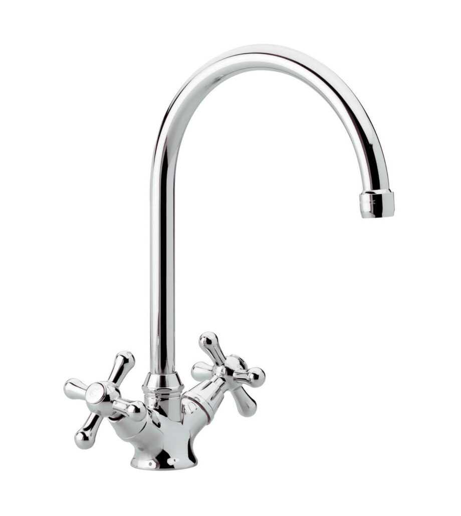 Two-handle kitchen mixer Emmevi Stella 17407, chrome Two-handle kitchen mixer Emmevi Stella 17407