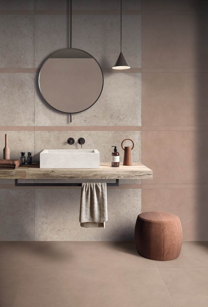 Solid colour porcelain tile ABK Alterego Bark, 60x60 cm, 8.5 mm, natural matt, slip-resistant R10 – 3