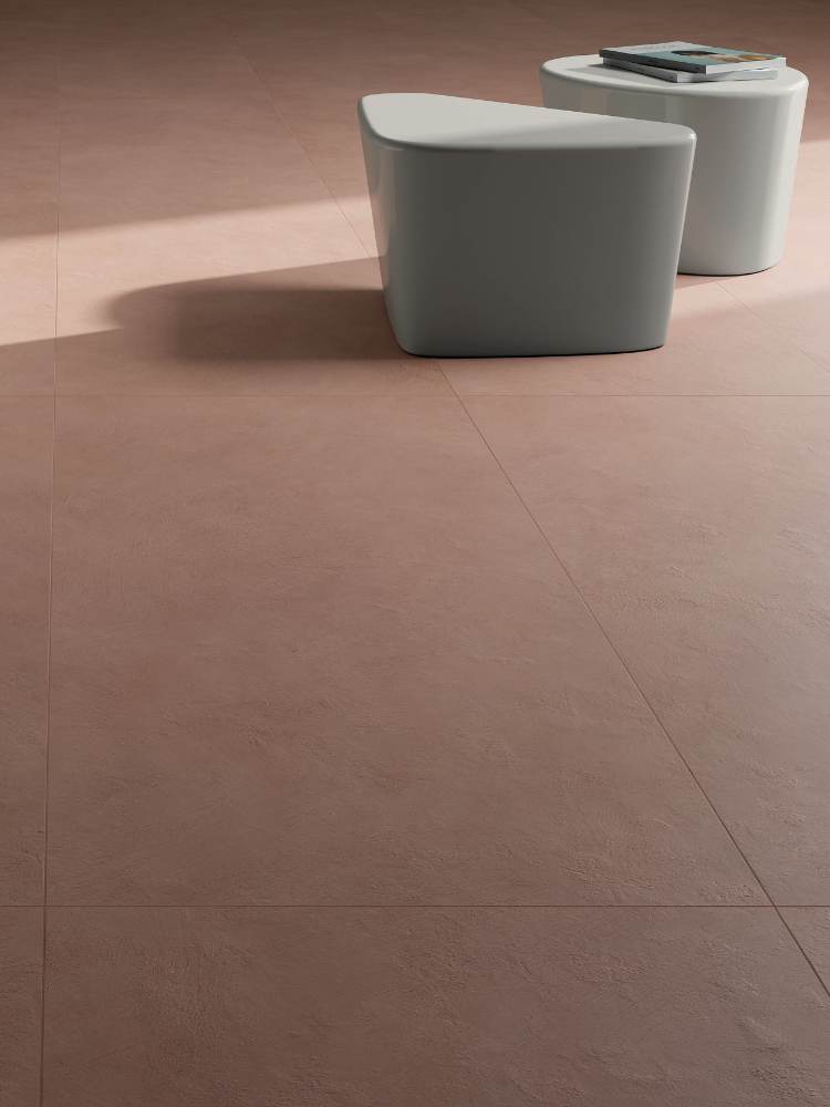 Solid colour large porcelain slab ABK Alterego Cotto, 120x280 cm, 6 mm, natural matt, slip-resistant R10 – 3