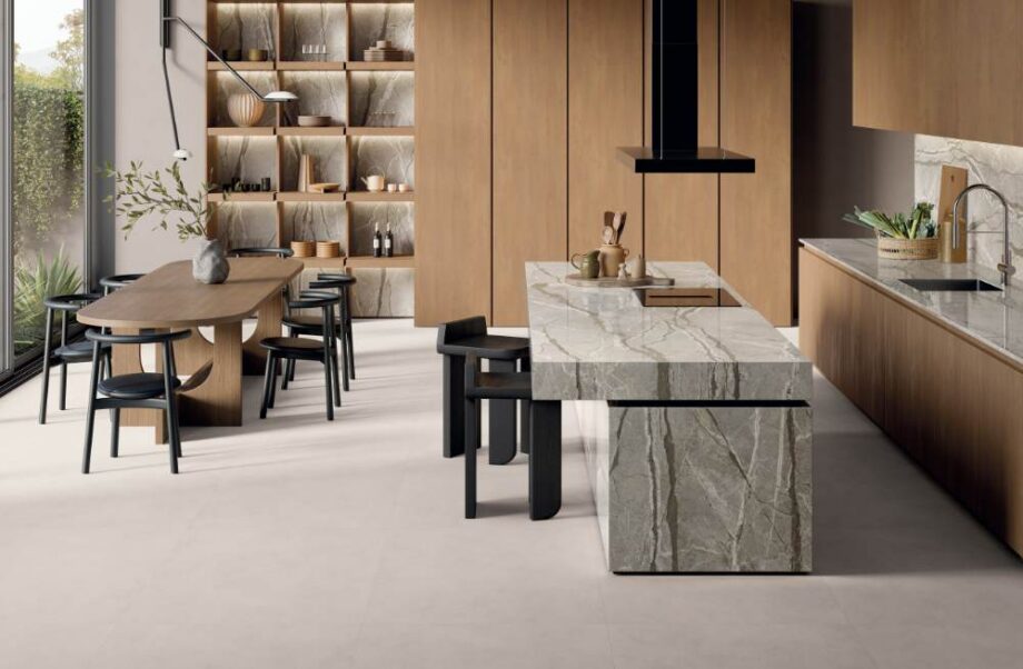 Solid colour porcelain ABK Alterego Milk, matt – view 2 Solid colour porcelain tile ABK Alterego Milk, 60x60 cm, 8.5 mm, natural matt, slip-resistant R10 – 3