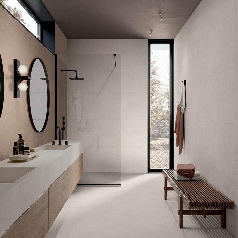 Solid colour porcelain ABK Alterego Milk, matt – view 3 Solid colour porcelain tile ABK Alterego Milk, 60x60 cm, 8.5 mm, natural matt, slip-resistant R10 – 4