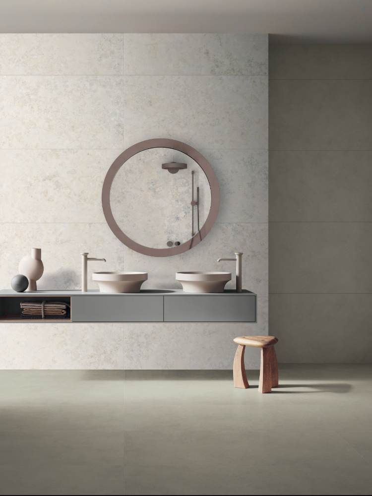 Solid colour porcelain tile ABK Alterego Mud, 60x60 cm, 8.5 mm, natural matt, slip-resistant R10 – 3