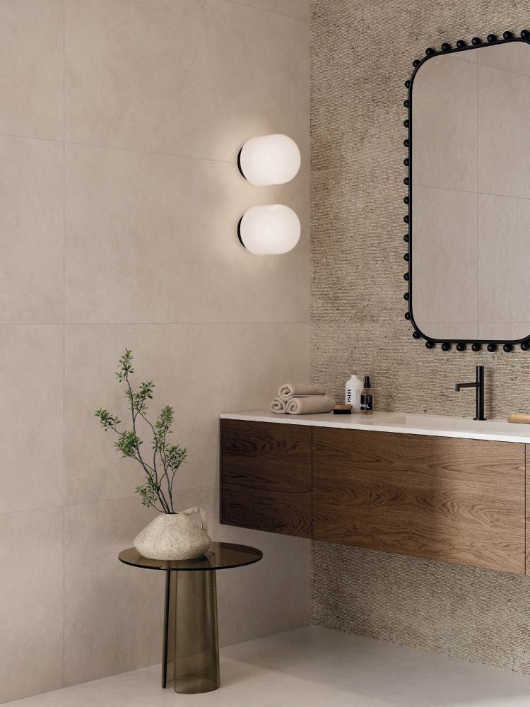 Solid colour porcelain listello ABK Alterego Sand, 5x120 cm, 8.5 mm, matt – 2