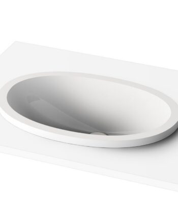 Inset Basin PAA OVO IN 55x37.2 cm, Cast Stone