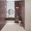 Coloured ceramic wall tile ABK Poetry Colors Blush, 8.5 glazed, handcrafted look – view 5 Coloured ceramic wall tile ABK Poetry Colors Blush, 10x10 cm, 8.5 mm, glazed, handcrafted look – 5