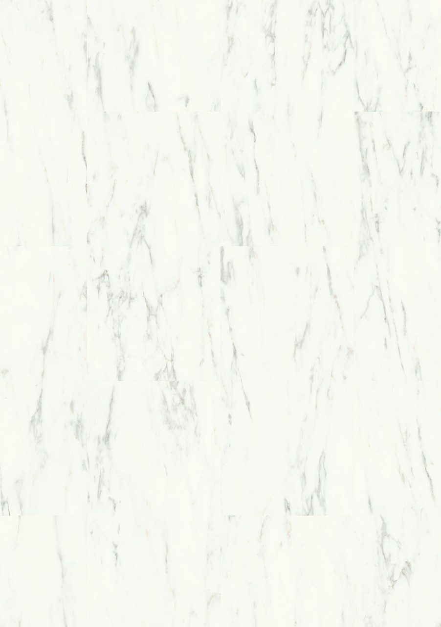 Vinyl flooring tiles Quick-Step Oro Marble Carrara white