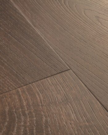 Vinyl parquet SPC Quick Step autumn oak chocolate alpha medium planks, beveled